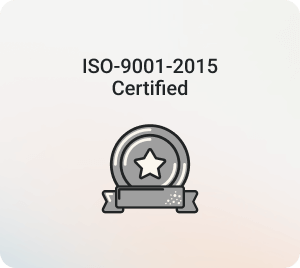 ISO-9001-2015 Certified badge